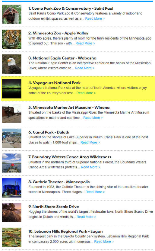 Top 10 Minnesota Attractions
